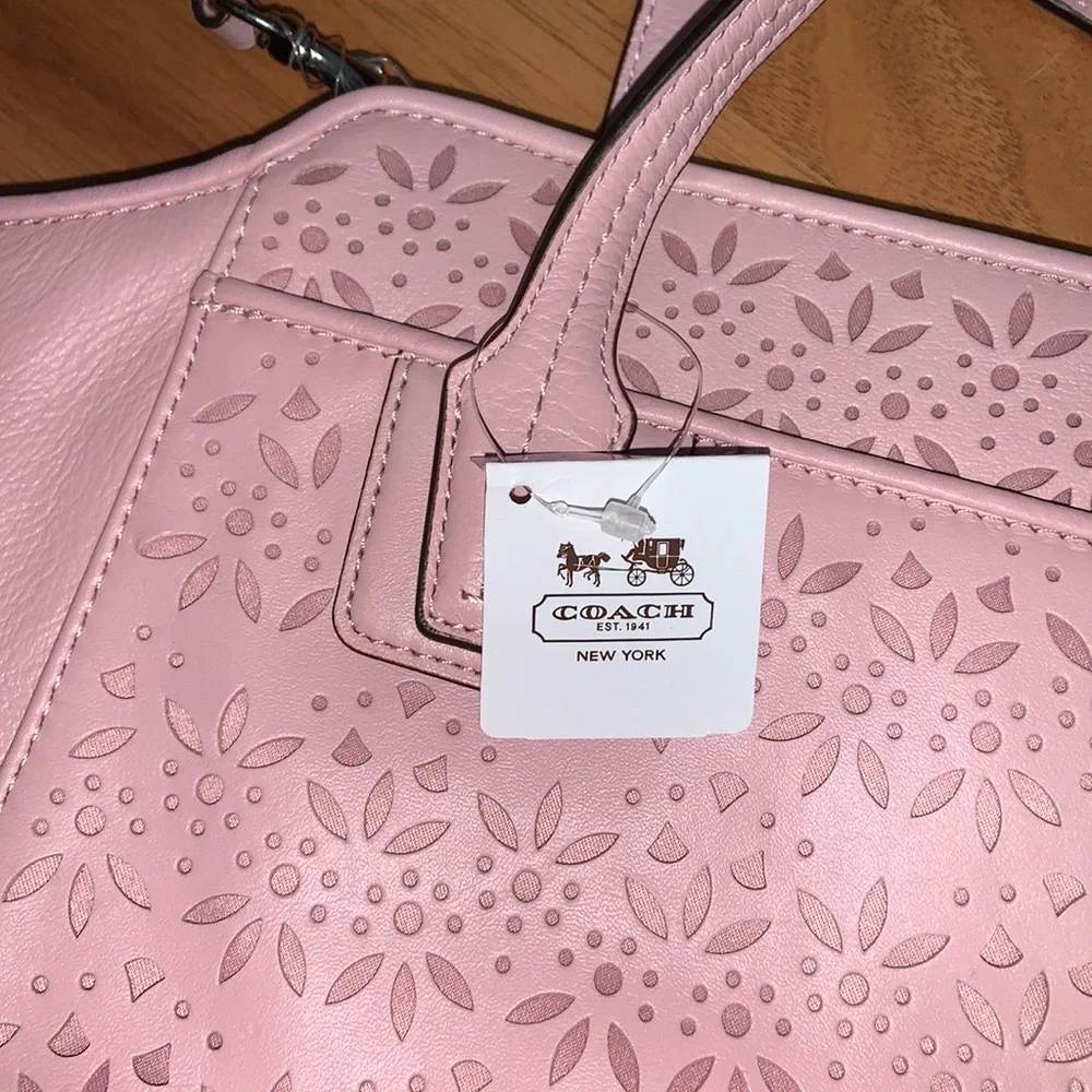 NWT Coach Taylor Eyelet Mini Tote with Crossbody Strap